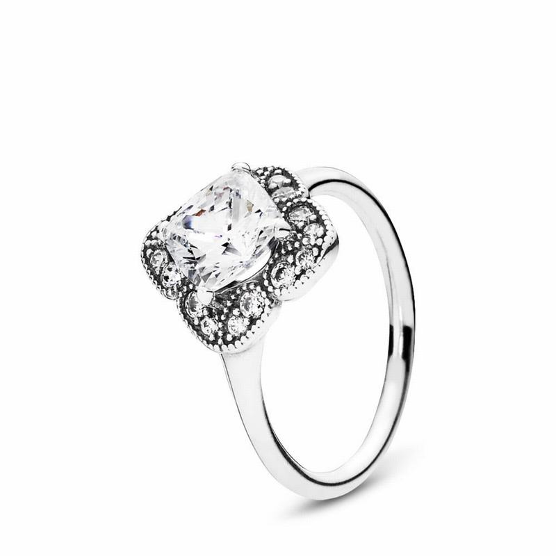 Pandora Crystalized Floral Fancy Stackable Ring Silver Egypt GV2943571